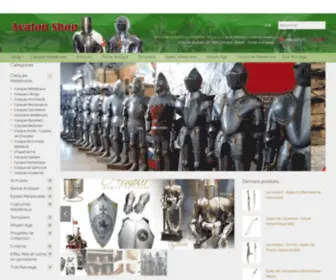 Avalonfrance.com(Boutique Médiévale) Screenshot