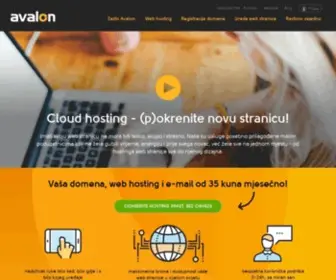 Avalon.hr(Cloud hosting) Screenshot