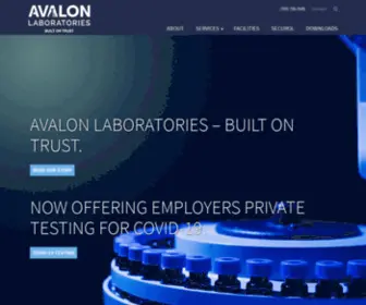 Avalonlaboratories.ca(Avalon Laboratories) Screenshot