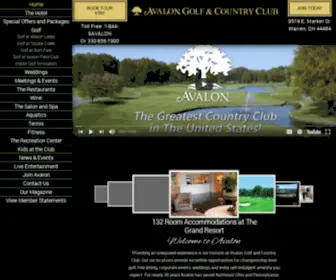 Avalonlakes.com(Avalon Golf & Country Club) Screenshot