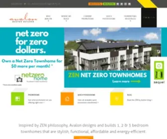 Avalonmasterbuilder.com(Avalon Homes) Screenshot