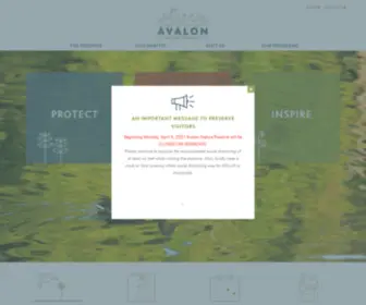 Avalonnaturepreserve.org(Avalon Nature Preserve) Screenshot