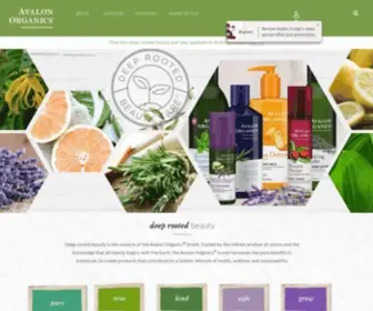 Avalonorganics.com(Avalon Organics) Screenshot