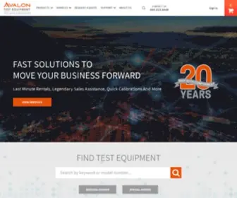 Avalontest.com(Avalon Test Equipment) Screenshot