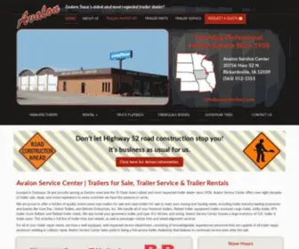 Avalontrailers.com(Avalon Service Center) Screenshot