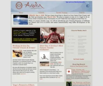 Avalonyoga.com(Avalon Yoga) Screenshot