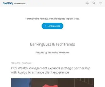 Avaloq.com(Leading the way in wealth management technology) Screenshot
