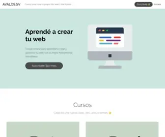 Avalos.sv(Cursos para crear tu propio sitio web en tu VPS) Screenshot