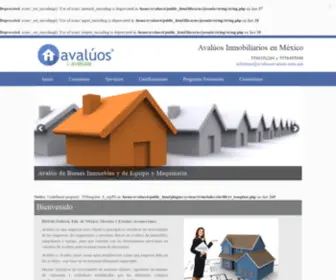 Avaluosavaluos.com.mx(AVALÚOS INMOBILIARIOS en México) Screenshot