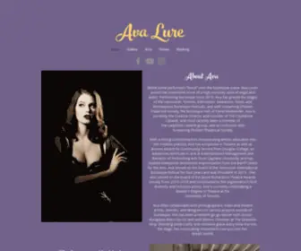 Avalureburlesque.com(About) Screenshot