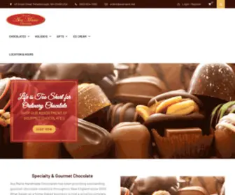 Avamariechocolates.com(NH Local Handmade Gourmet Chocolates by Ava Marie Chocolates) Screenshot