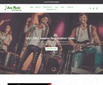 Avamusic.com(Ava Music and Art Centre ltd) Screenshot