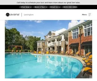 Avanalexington.com(Avana Lexington) Screenshot