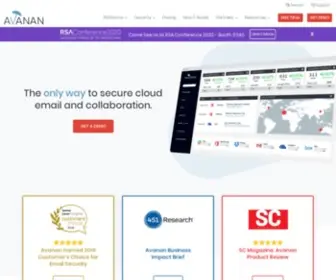 Avanan.com(Enterprise Cloud Email Security Solutions Reinvented) Screenshot