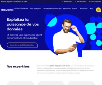 Avanci.fr(Agence Conseil Data & CRM spécialisée en fidélisation) Screenshot