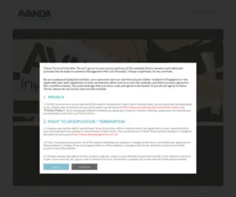 Avanda.sg(Avanda Investment Management) Screenshot