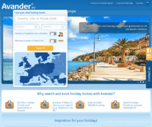 Avander.bg(Ваканционни имоти под наем в Европа) Screenshot