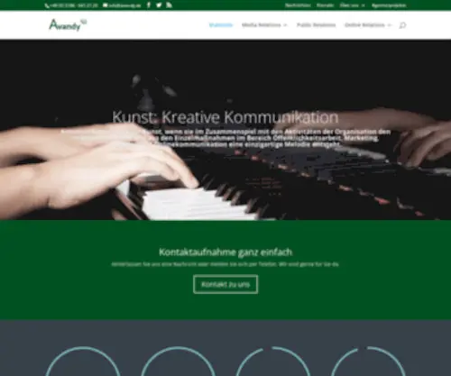 Avandy.de(Agentur für Onlinekommunikation und Öffentlichkeitsarbeit) Screenshot