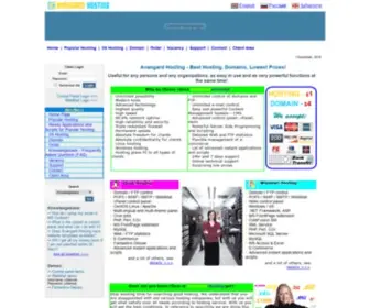 Avangardhosting.com(Avangard Hosting) Screenshot