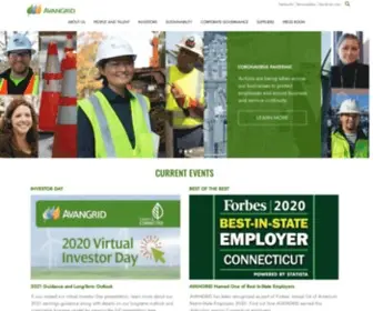 Avangrid.com(A leading clean energy company) Screenshot