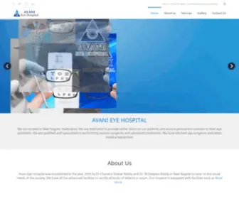 Avanieyehospital.com(Avani Laser Eye Hospital) Screenshot