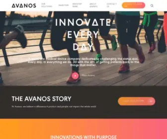 Avanos.com(Avanos Medical) Screenshot