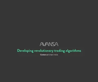 Avansa.io(Algorithmic Crypto Trading) Screenshot