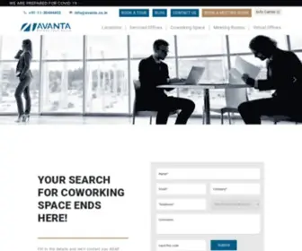 Avanta.co.in(Coworking Space) Screenshot