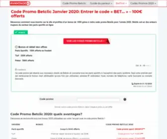 Avantagebet.com(Les meilleurs sites de paris sportifs en France) Screenshot