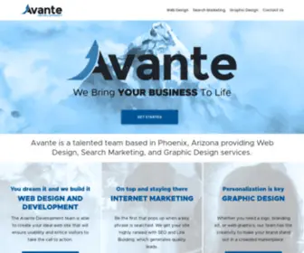 Avantedev.com(Phoenix Web Design and Website SEO Company) Screenshot