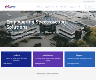 Avantes.com(Innovate together) Screenshot