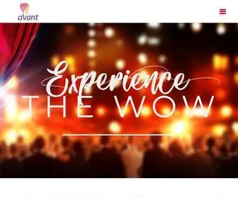 Avanteventz.com(Event management company) Screenshot
