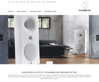 Avantgarde-Acoustic.de(German High) Screenshot