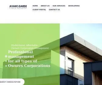 Avantgardepropertymanagement.com(Avant-Garde Property Management) Screenshot