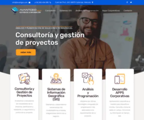 Avantgeo.com(Consultoría IT y SIG) Screenshot