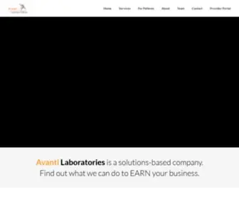 Avanti-Labs.com(Avanti Laboratories) Screenshot