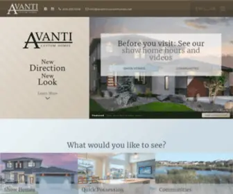 Avanticustomhomes.net(Avanti Custom Homes) Screenshot