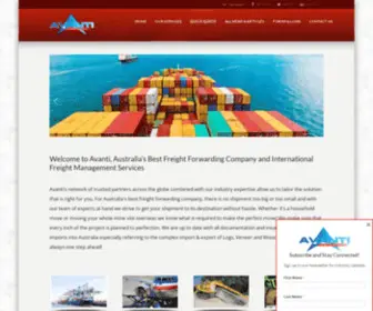 Avantifm.com.au(Avanti Freight Management) Screenshot