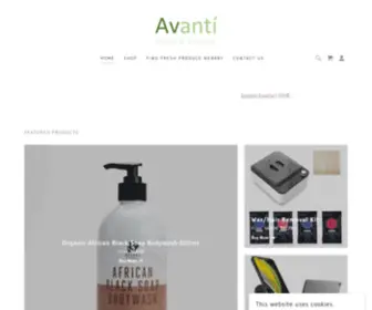 Avantigoods.com(Avanti Goods serves to better quality of life. Organic Ghanaian Black Soap) Screenshot