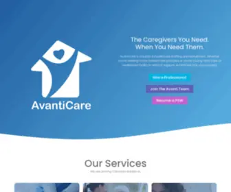 Avantihomecare.com(Avanti Care) Screenshot