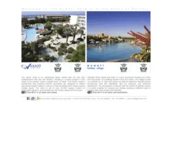 Avantihotels.com(Avanti Hotel) Screenshot