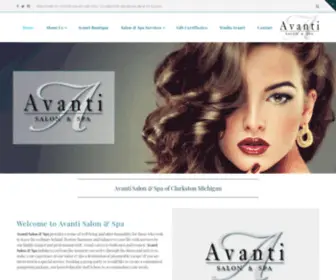 Avantiofclarkston.com(Avanti Salon & Spa Clarkston Michigan Hair Salon and Day Spa) Screenshot