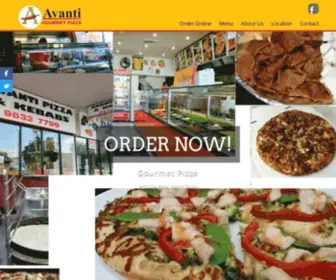 Avantipizza.com.au(Gourmet Pizza) Screenshot