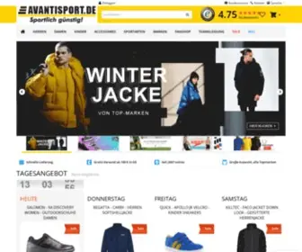 Avantisport.de(Der Onlineshop für Sportschuhe und Sportkleidung) Screenshot