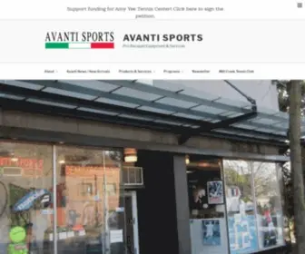 Avantisports.com(Avanti Sports) Screenshot