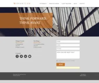 Avantlaw.com(Avant-Law Home) Screenshot