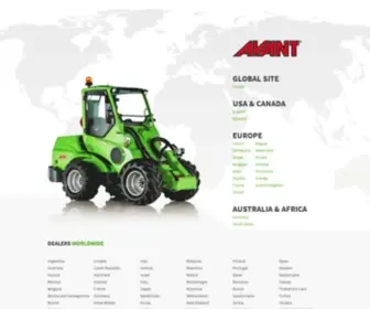 Avanttecno.com(Articulated AVANT loaders) Screenshot