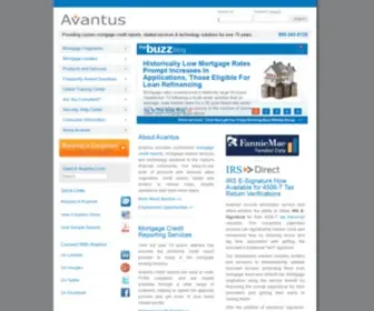 Avantus.com(Tri Merge Credit Report) Screenshot