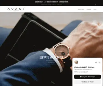 Avantwatches.com(Λ V Λ N T) Screenshot