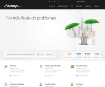 Avantys.com(Hosting) Screenshot